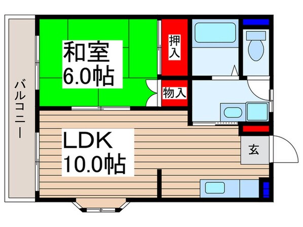 ミツワハイツの物件間取画像